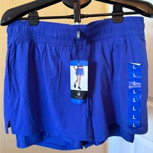 Spyder Blue Athletic Shorts Lightweight Moisture-Wicking